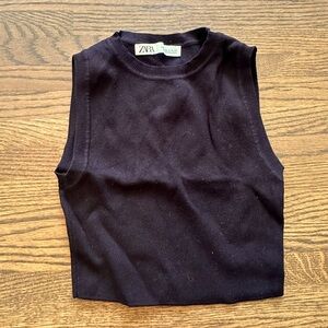 Zara black tank top